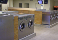 Coin operated laundry equipment