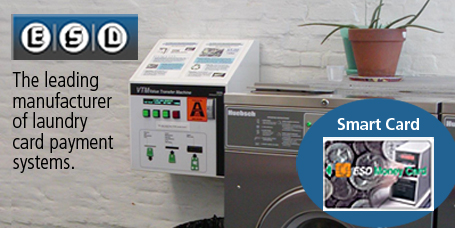 ESD smart card laundry equipment